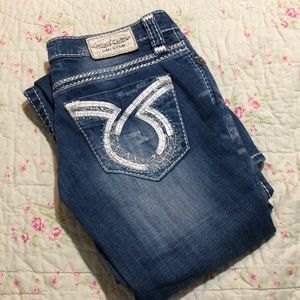 Big Star LIV Distressed Boot Cut Jeans 28L